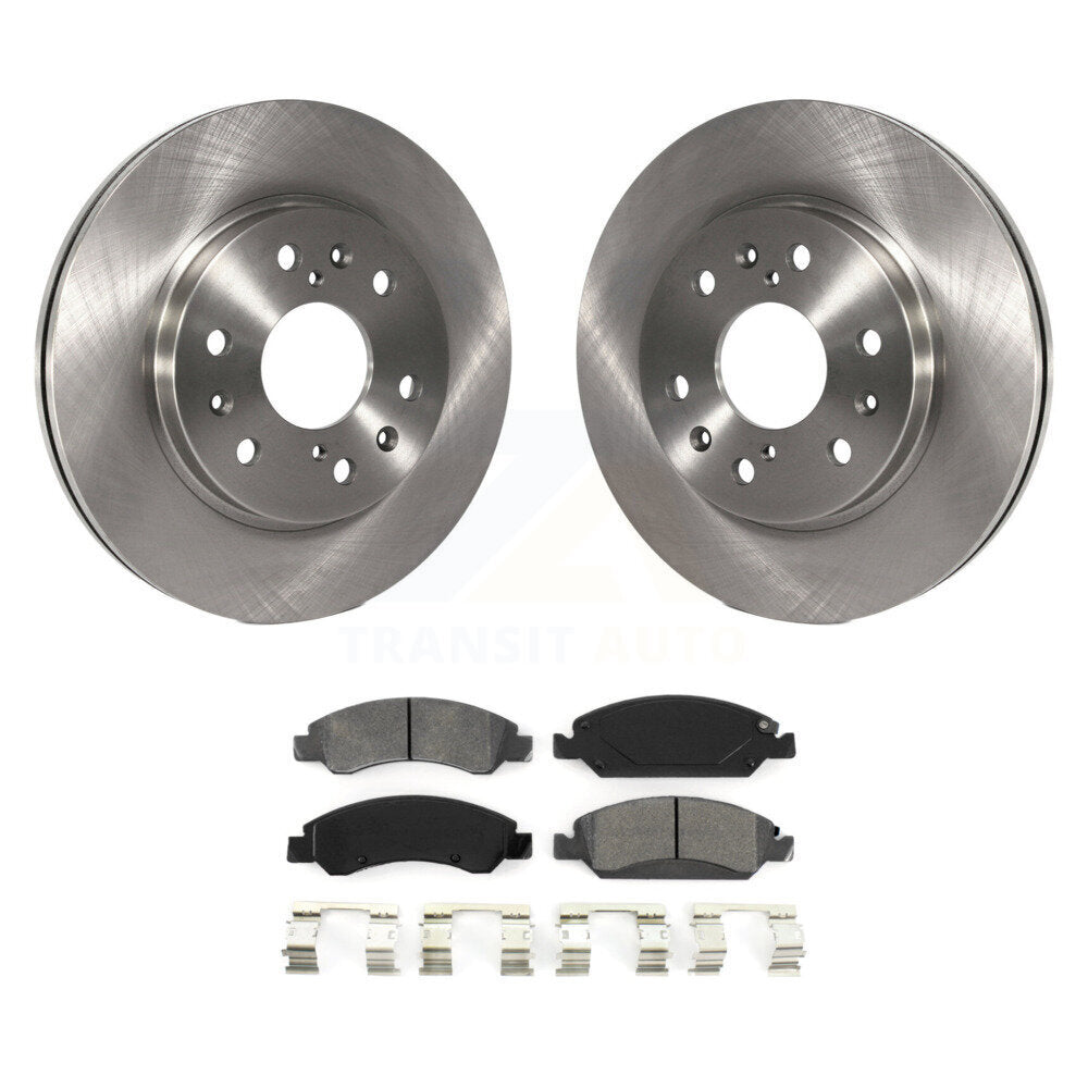 Brake Rotors Semi-Metallic Pad Front Kit For GMC Sierra 1500 Chevrolet Silverado