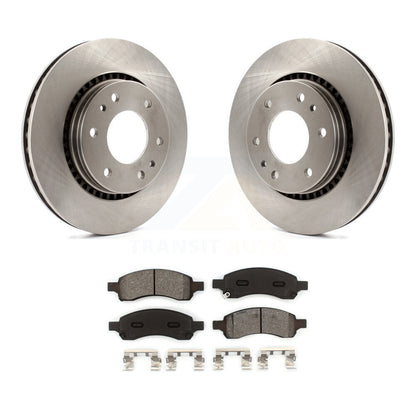 Disc Brake Rotor Semi-Metallic Pad Front Kit For Chevrolet Trailblazer GMC Envoy