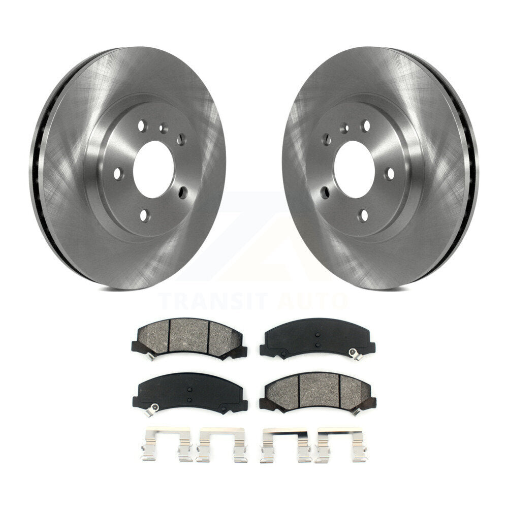 Brake Rotor Semi-Metallic Pad Front Kit For Chevrolet Impala Buick Lucerne Monte