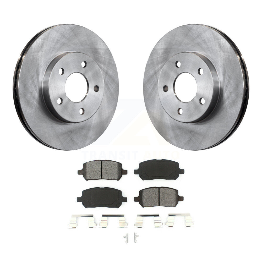 Disc Brake Rotor And Semi-Metallic Pad Front Kit For Chevrolet Cobalt Pontiac G5