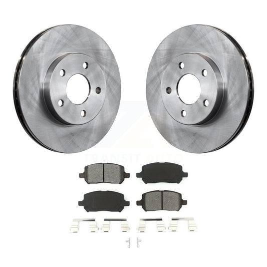 Disc Brake Rotor And Semi-Metallic Pad Front Kit For Chevrolet Cobalt Pontiac G5