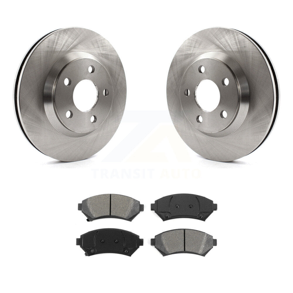Brake Rotor Semi-Metallic Pad Front Kit For Chevrolet Impala Buick LeSabre Monte
