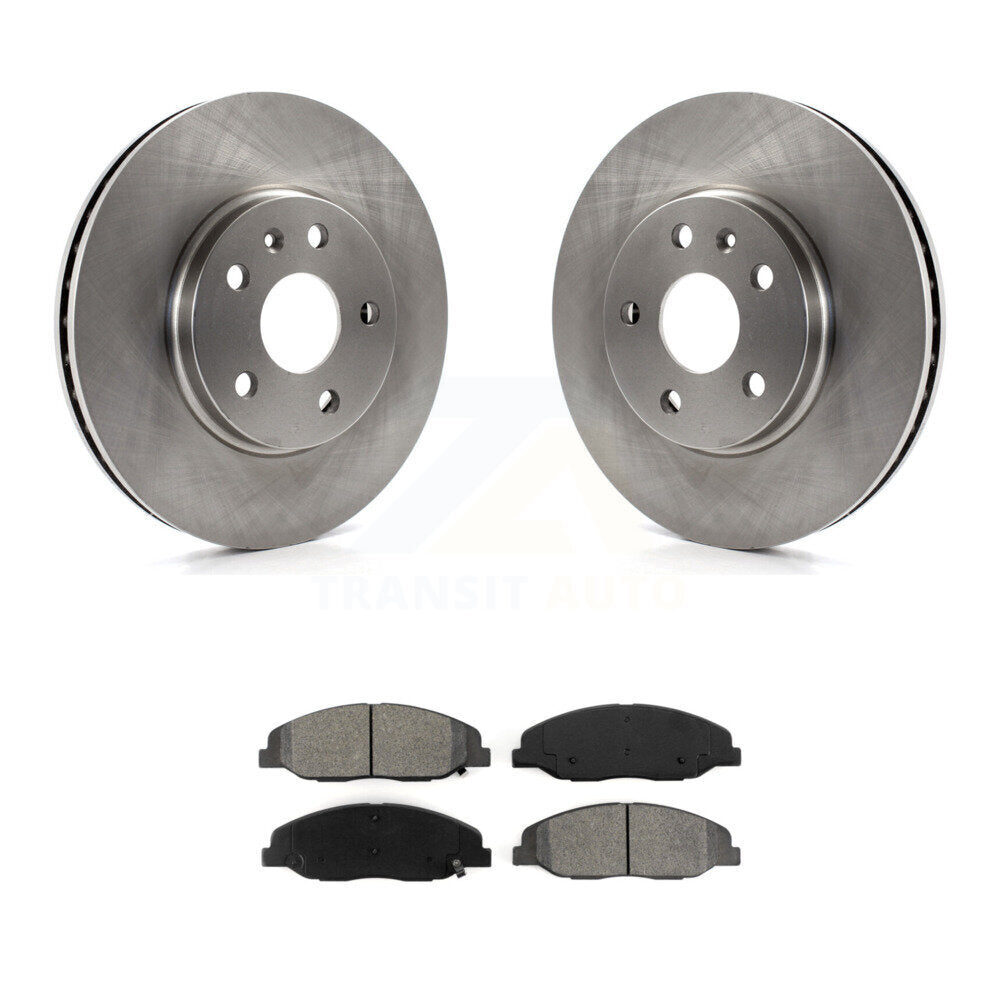 Disc Brake Rotors And Semi-Metallic Pads Front Kit For Cadillac CTS