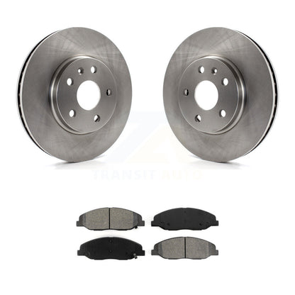 Disc Brake Rotors And Semi-Metallic Pads Front Kit For Cadillac CTS