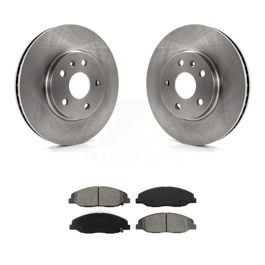 Disc Brake Rotors And Semi-Metallic Pads Front Kit For Cadillac CTS