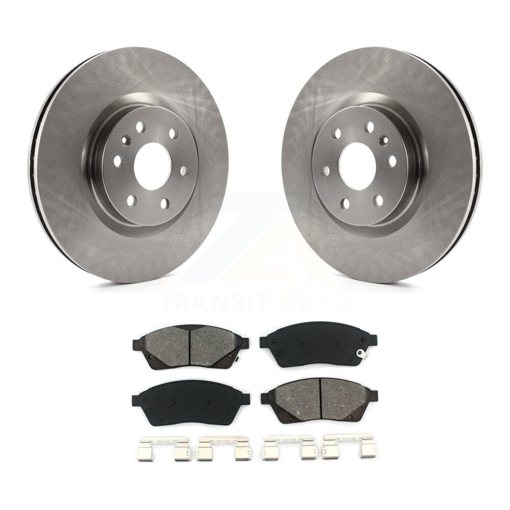 Disc Brake Rotors And Semi-Metallic Pads Front Kit For Cadillac SRX Saab 9-4X