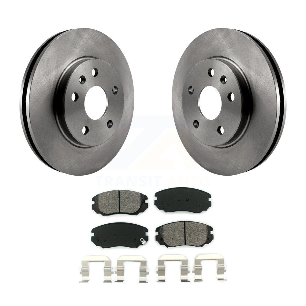 Brake Rotor Semi-Metallic Pad Front Kit For Chevrolet Malibu Buick Regal Limited