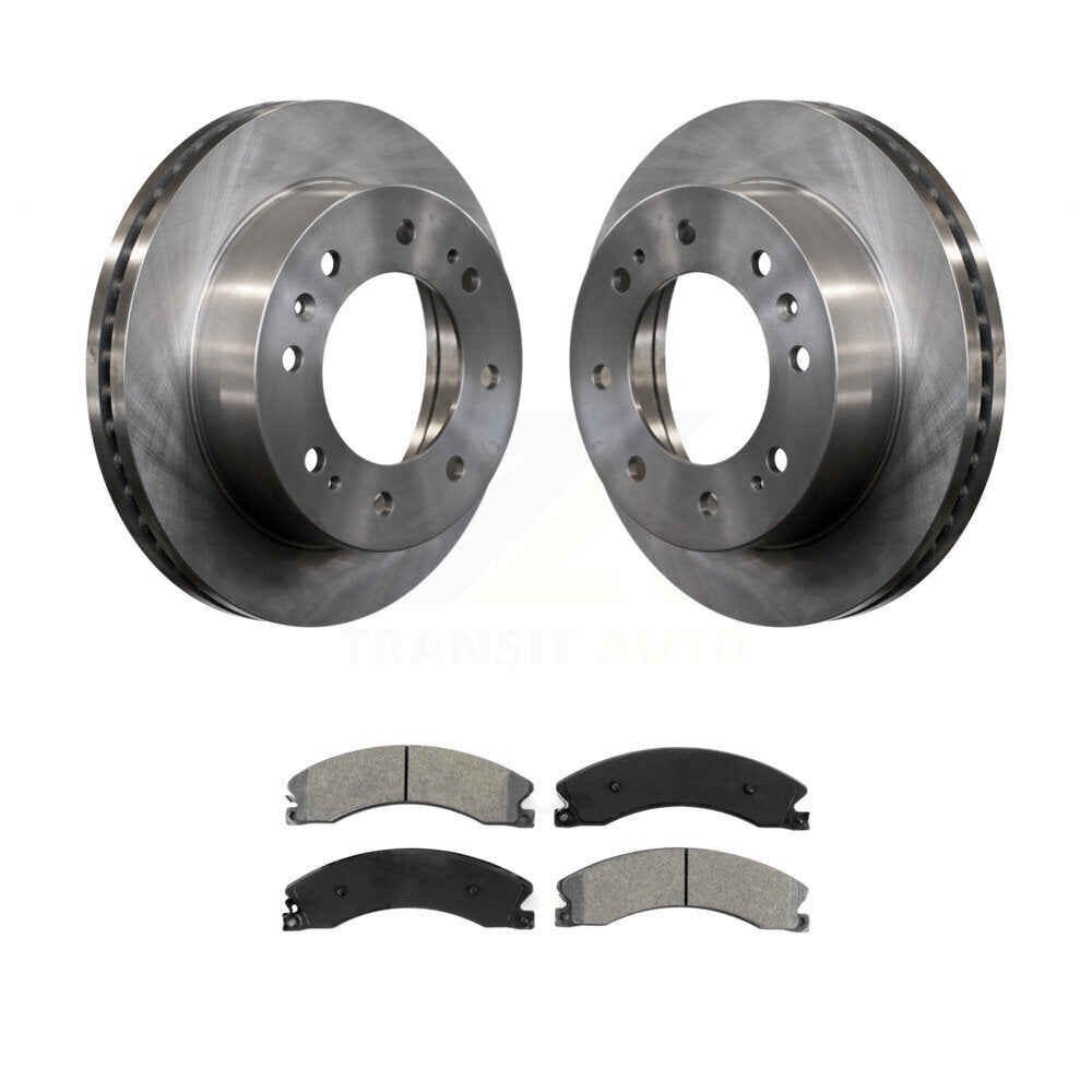 Brake Rotors & Semi-Metallic Pad Front Kit For GMC Chevrolet Sierra 2500 HD 3500