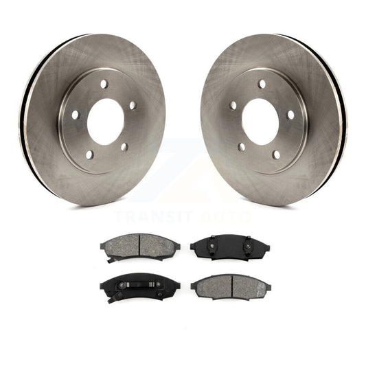 Brake Rotor And Semi-Metallic Pad Front Kit For Oldsmobile Cutlass Supreme Buick