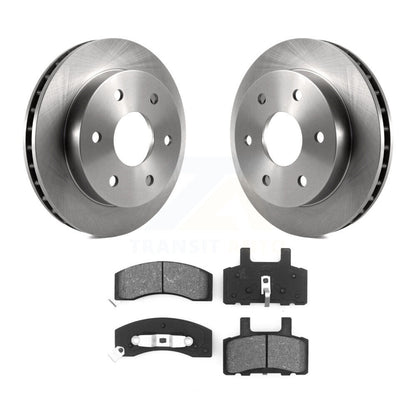 Disc Brake Rotor Semi-Metallic Pad Front Kit For Chevrolet Tahoe GMC Yukon K2500