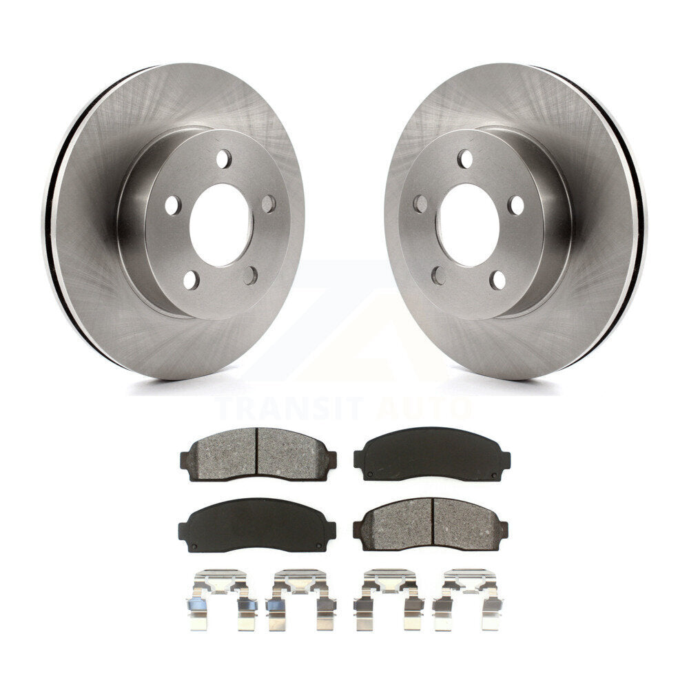 Disc Brake Rotor And Semi-Metallic Pad Front Kit For Ford Ranger Mazda B4000 4WD