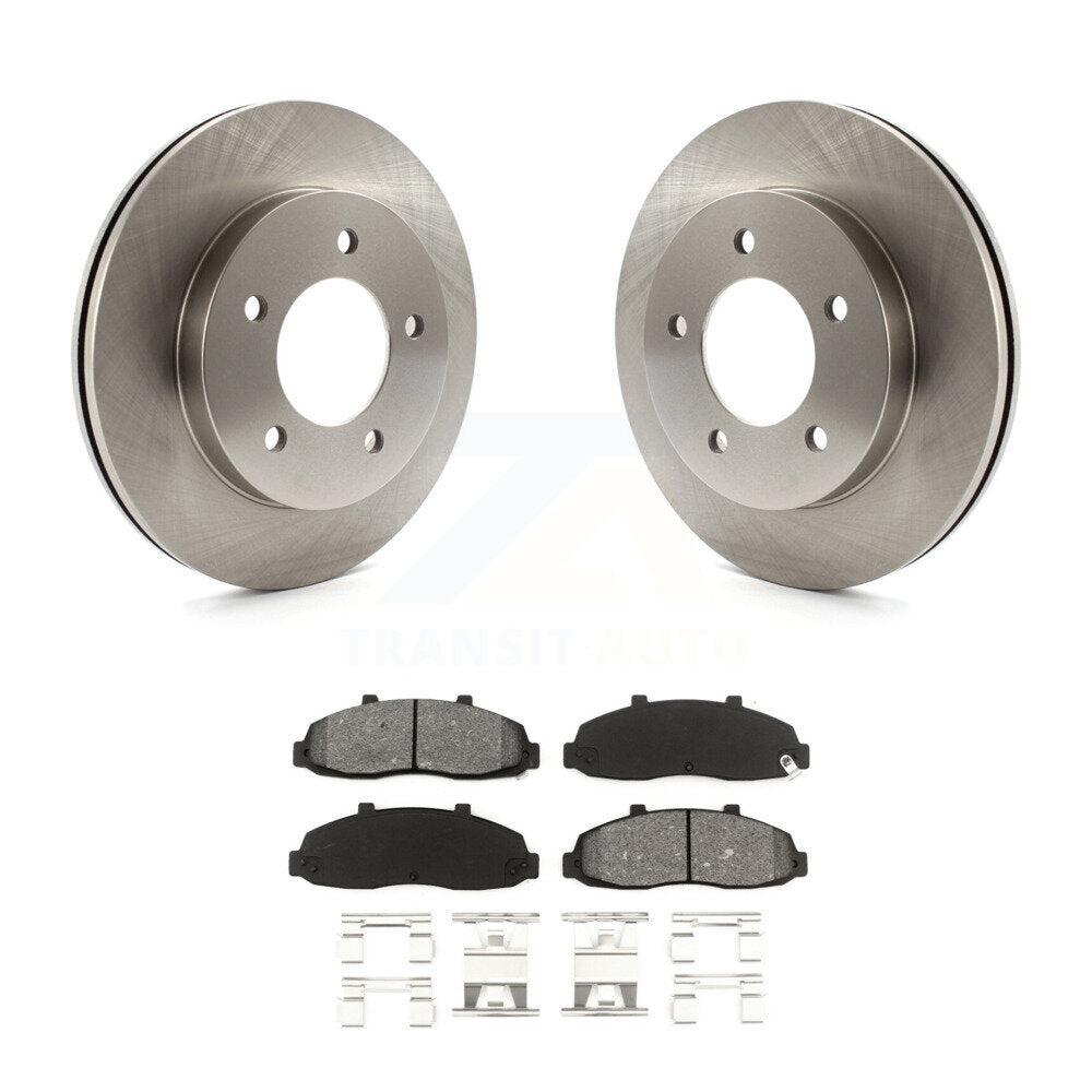 Disc Brake Rotors And Semi-Metallic Pads Front Kit For Ford F-150 Heritage 4WD