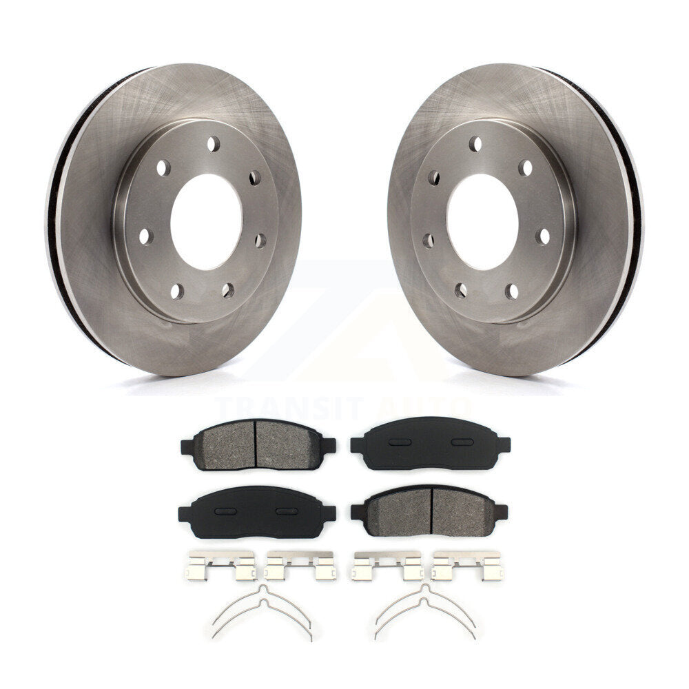 Disc Brake Rotors And Semi-Metallic Pads Front Kit For 2004 Ford F-150 4WD
