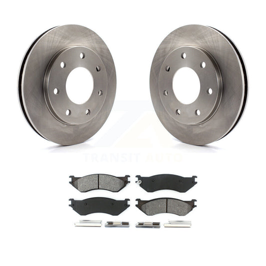 Brake Rotor And Semi-Metallic Pad Front Kit For Ford F-150 F-250 HD Heritage 4WD