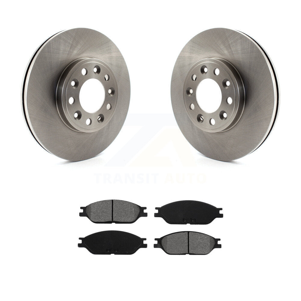 Disc Brake Rotors And Semi-Metallic Pads Front Kit For 1999-2003 Ford Windstar