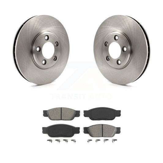 Brake Rotor & Semi-Metallic Pad Front Kit For Ford Thunderbird Lincoln LS Jaguar