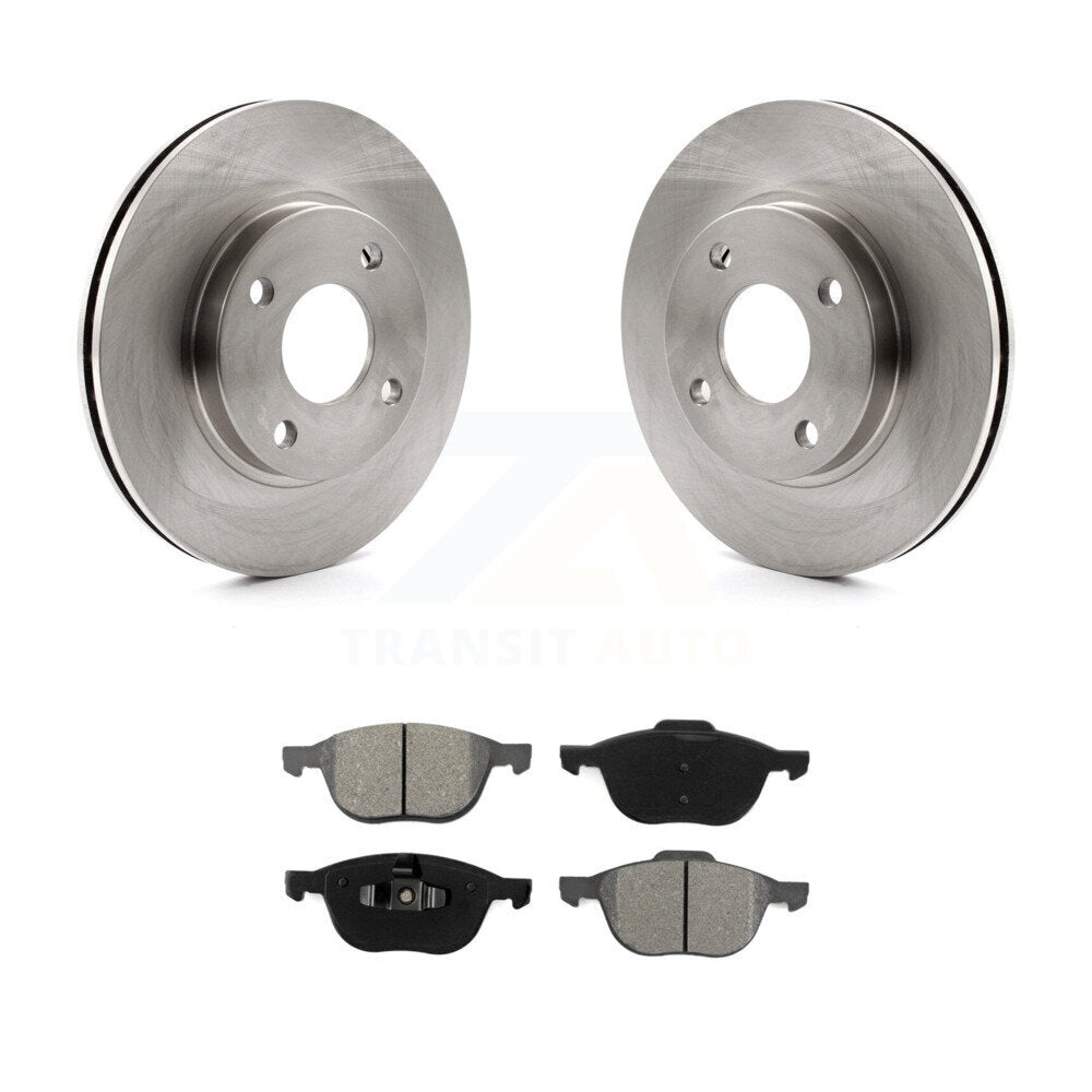 Disc Brake Rotor & Semi-Metallic Pad Front Kit For 2004 Ford Focus From 04 05
