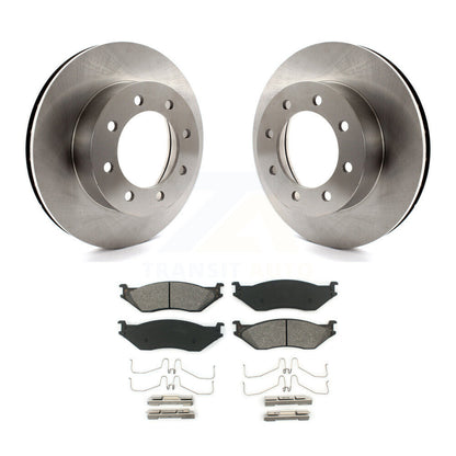Brake Rotors & Semi-Metallic Pad Front Kit For Ford E-550 Super Duty F-450 F-550