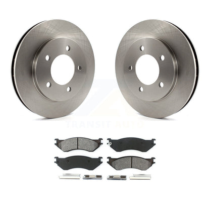 Brake Rotors & Semi-Metallic Pad Front Kit For Ford Expedition Lincoln Navigator