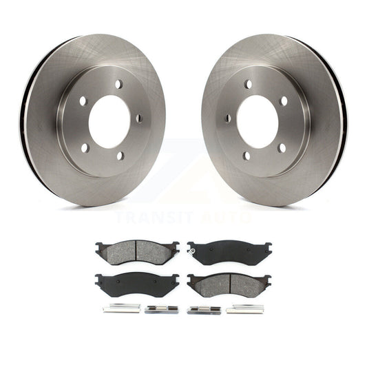 Brake Rotors & Semi-Metallic Pad Front Kit For Ford Expedition Lincoln Navigator