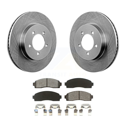 Brake Rotors & Semi-Metallic Pad Front Kit For Ford Explorer Mercury Mountaineer