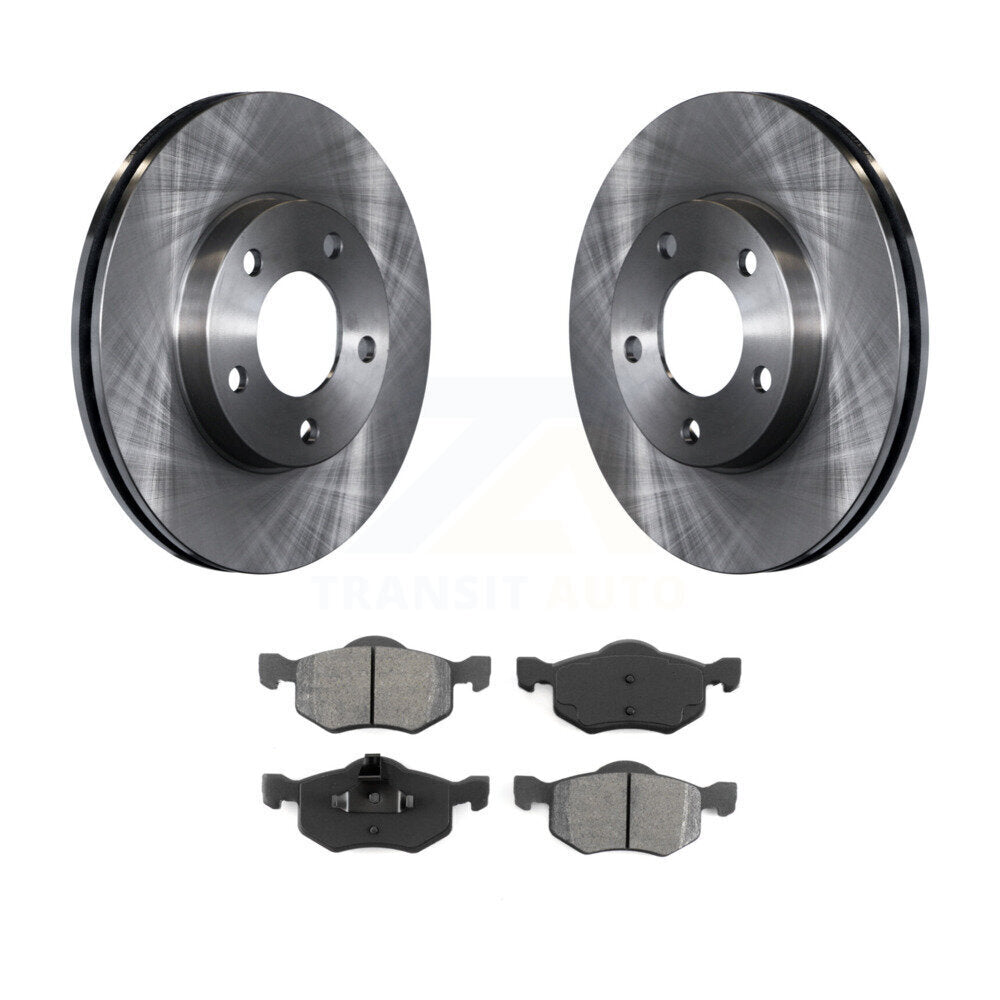 Brake Rotors & Semi-Metallic Pad Front Kit For Ford Escape Mazda Tribute Mercury