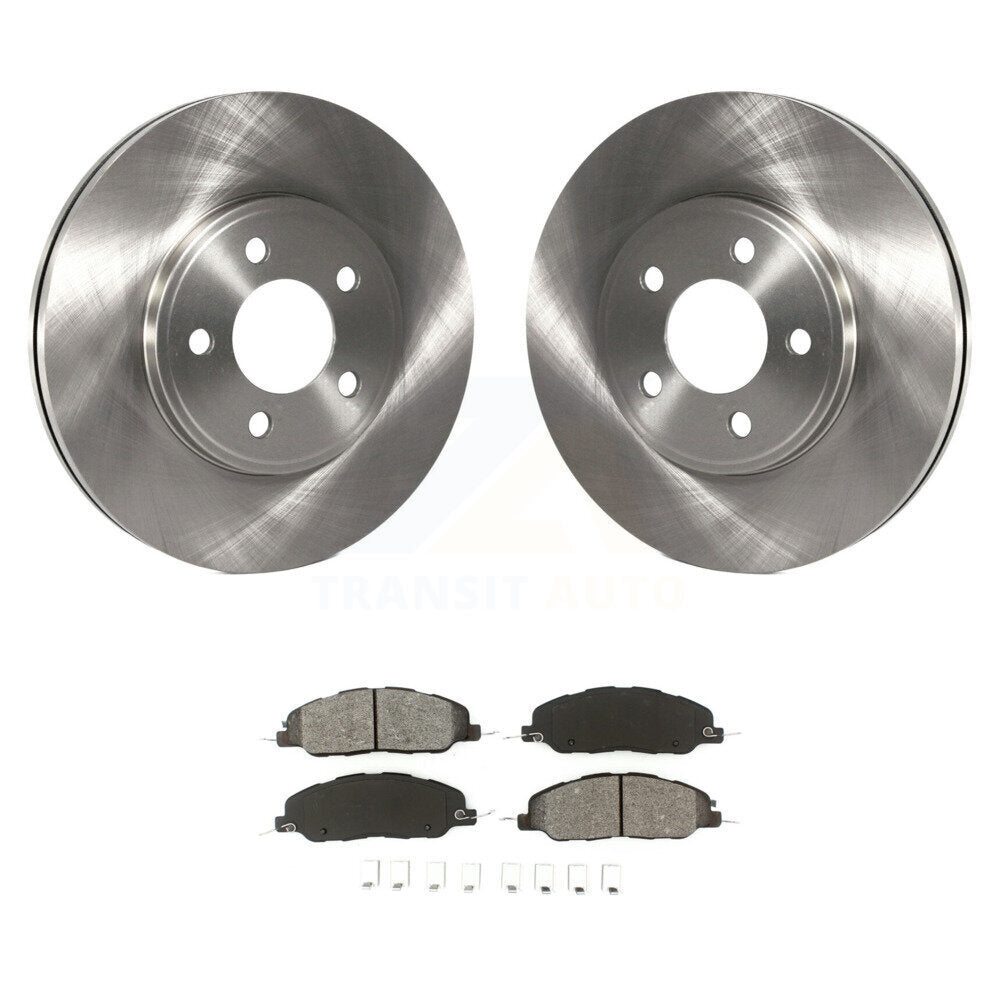 Disc Brake Rotors And Semi-Metallic Pads Front Kit For 2009 Ford Mustang Bullitt