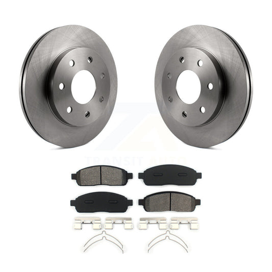 Disc Brake Rotors Semi-Metallic Pad Front Kit For Ford F-150 Lincoln Mark LT 4WD
