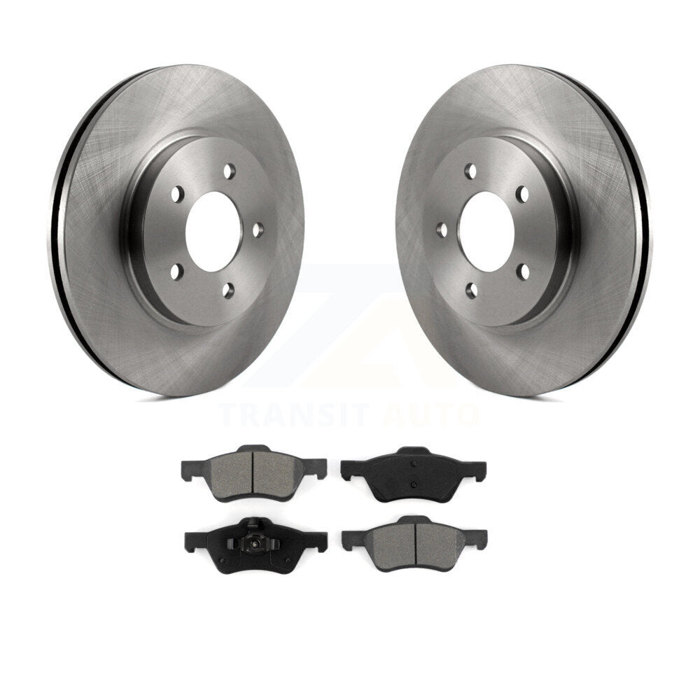 Brake Rotors & Semi-Metallic Pad Front Kit For Ford Escape Mazda Tribute Mercury