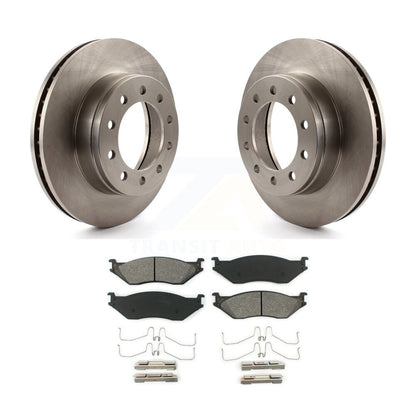 Brake Rotors & Semi-Metallic Pad Front Kit For Ford F-450 Super Duty F-550 CF500