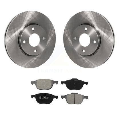 Disc Brake Rotors And Semi-Metallic Pads Front Kit For 2005-2007 Ford Focus