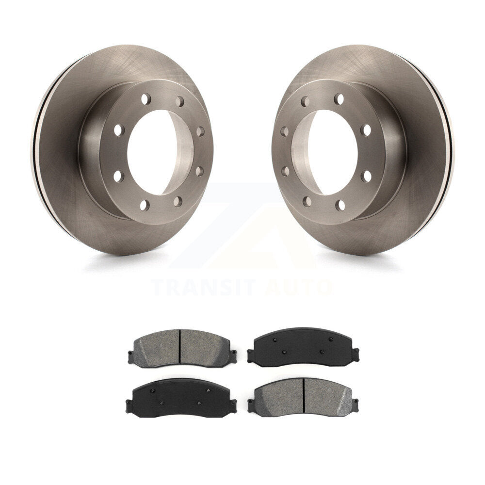 Disc Brake Rotors Semi-Metallic Pad Front Kit For 2012 Ford F-350 Super Duty 4WD