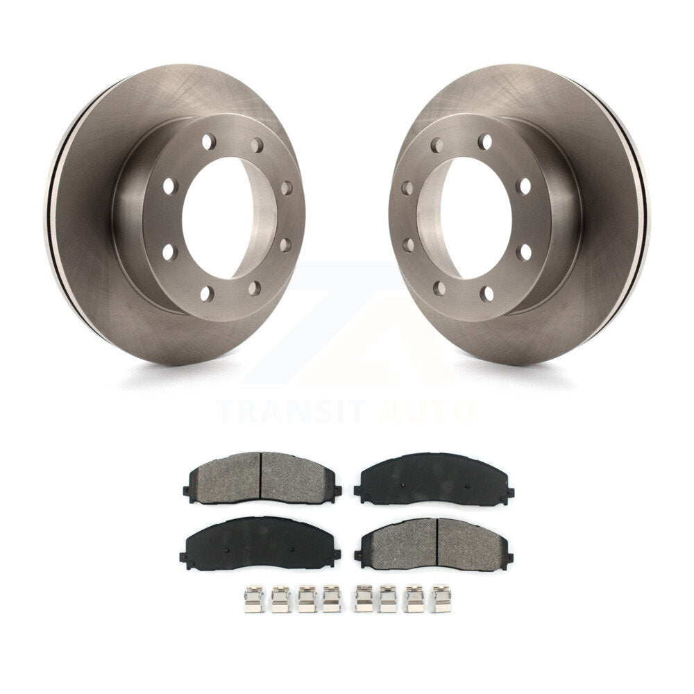 Disc Brake Rotors Semi-Metallic Pad Front Kit For 2013 Ford F-350 Super Duty 4WD