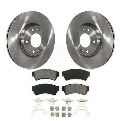 Disc Brake Rotor Semi-Metallic Pad Front Kit For Ford Fusion Mazda 6 Lincoln MKZ