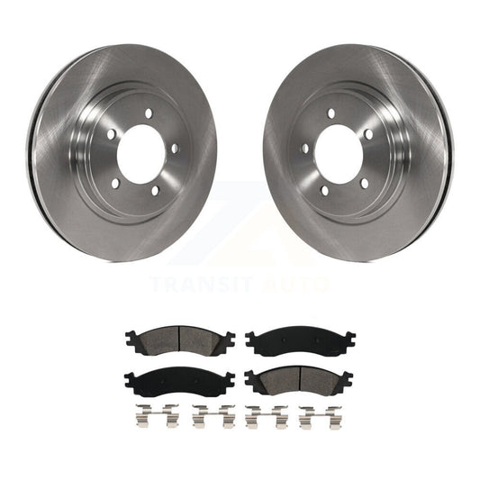 Brake Rotor And Semi-Metallic Pad Front Kit For Ford Explorer Sport Trac Mercury