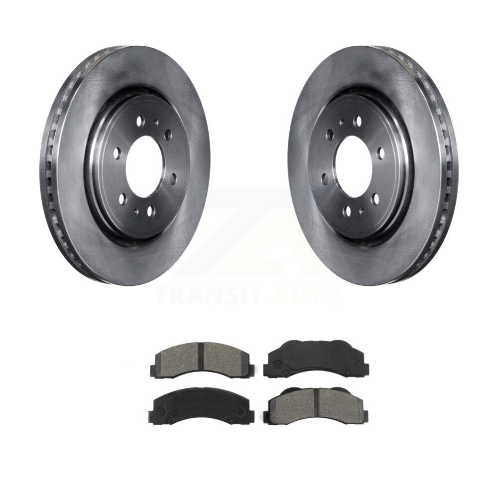 Disc Brake Rotor & Semi-Metallic Pad Front Kit For Ford F-150 Expedition Lincoln