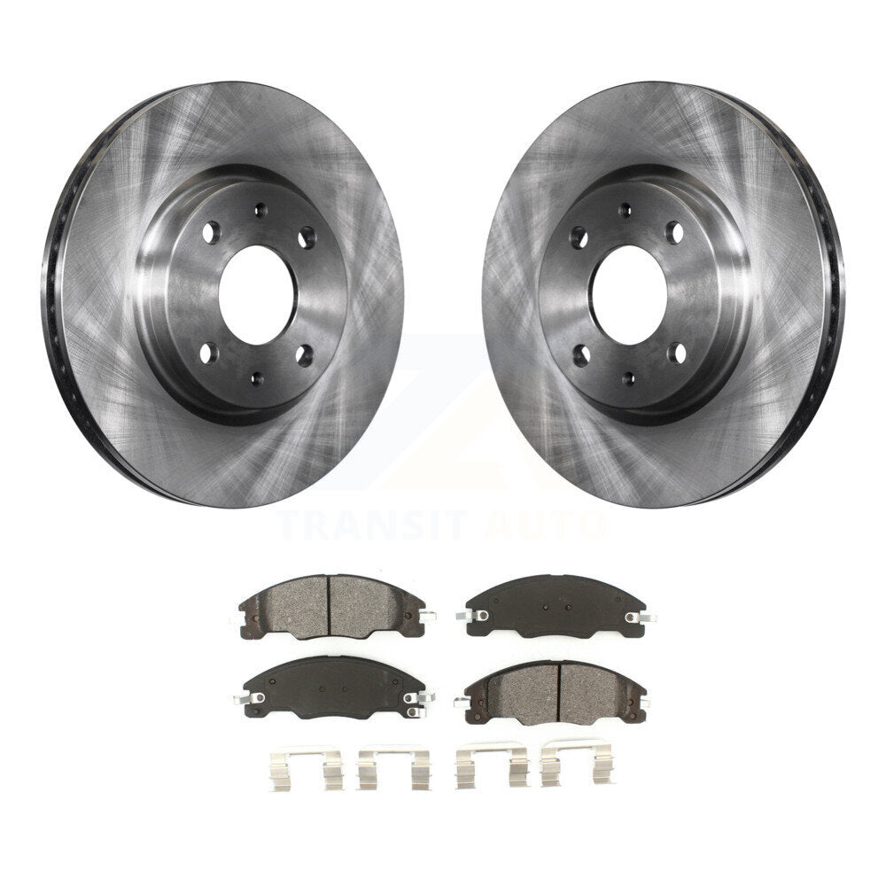 Disc Brake Rotors And Semi-Metallic Pads Front Kit For 2008-2011 Ford Focus