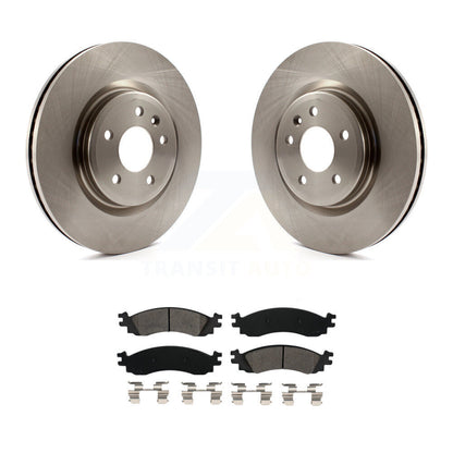Disc Brake Rotors And Semi-Metallic Pads Front Kit For 2010-2012 Ford Taurus SHO
