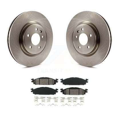Brake Rotors & Semi-Metallic Pad Front Kit For Ford Explorer Flex Taurus Lincoln