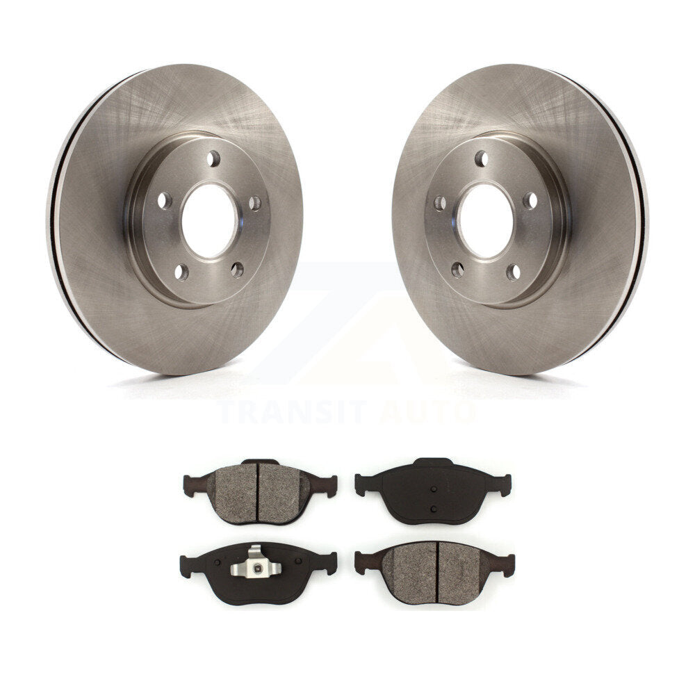 Disc Brake Rotors Semi-Metallic Pad Front Kit For 2010-2013 Ford Transit Connect