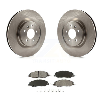 Disc Brake Rotors And Semi-Metallic Pads Front Kit For Ford Mustang