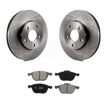 Disc Brake Rotors And Semi-Metallic Pads Front Kit For Ford Focus C-Max