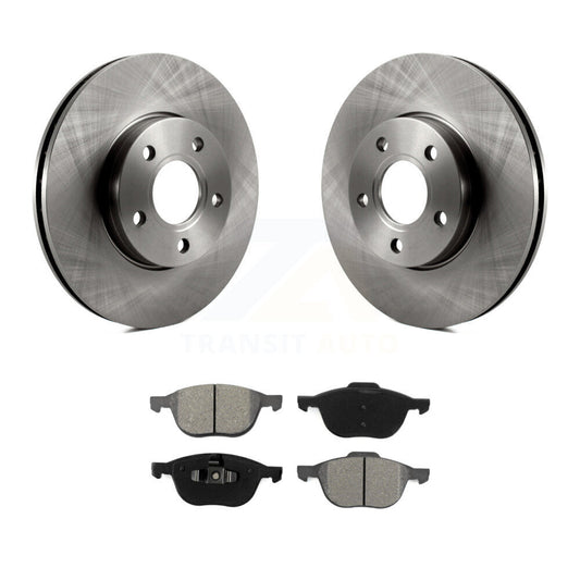 Disc Brake Rotors And Semi-Metallic Pads Front Kit For Ford Focus C-Max