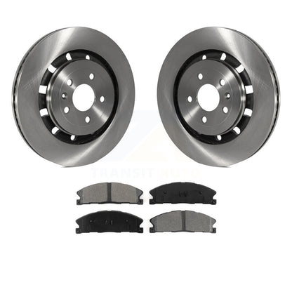 Brake Rotor Semi-Metallic Pad Front Kit For Ford Explorer Flex Taurus Police MKT