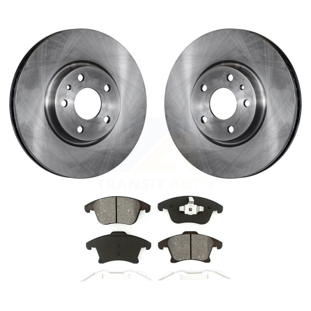 Disc Brake Rotors And Semi-Metallic Pads Front Kit For Ford Fusion Lincoln MKZ
