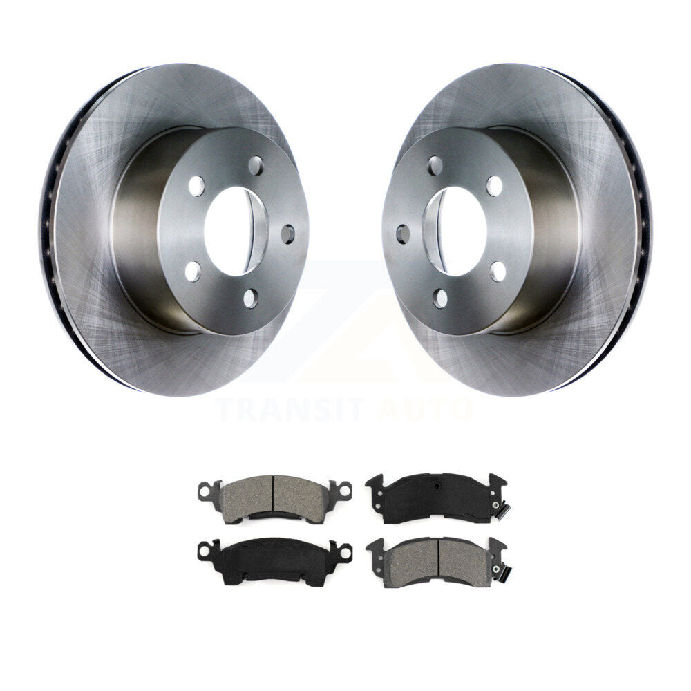 Disc Brake Rotors And Semi-Metallic Pads Front Kit For Jeep Grand Wagoneer