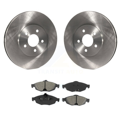 Disc Brake Rotors Semi-Metallic Pad Front Kit For Chrysler Sebring Dodge Stratus