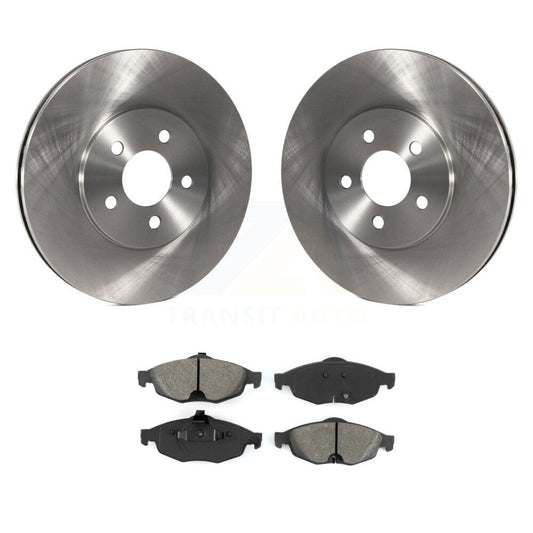 Disc Brake Rotors Semi-Metallic Pad Front Kit For Chrysler Sebring Dodge Stratus