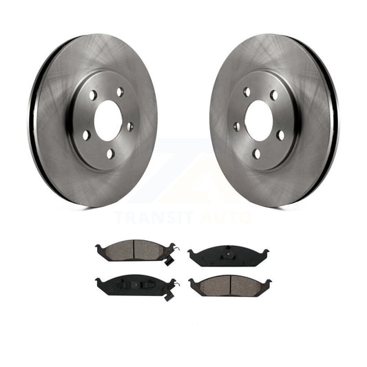 Brake Rotor Semi-Metallic Pad Front Kit For Chrysler Sebring Cirrus Dodge Breeze