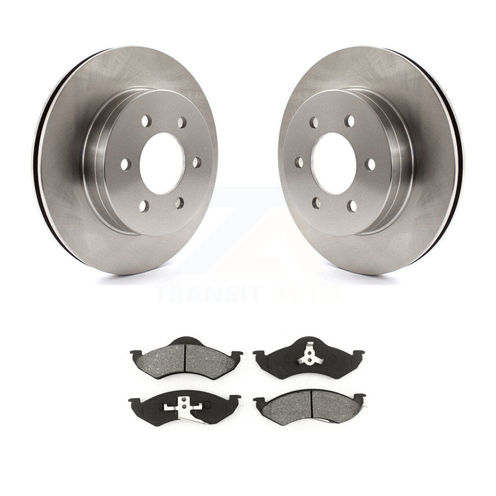 Disc Brake Rotors And Semi-Metallic Pads Front Kit For Dodge Dakota Durango